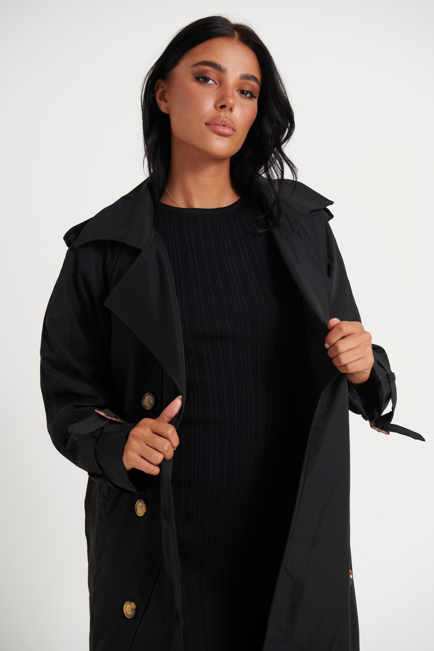 Lia Trench Black