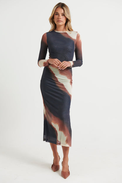 Amaya Midi Dress Mars