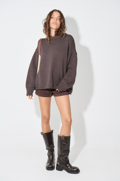 Nikova Knit Jumper Chocolate
