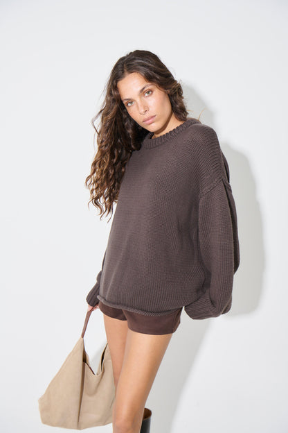 Nikova Knit Jumper Chocolate