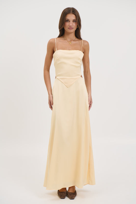 Gloria Maxi Dress Lemon