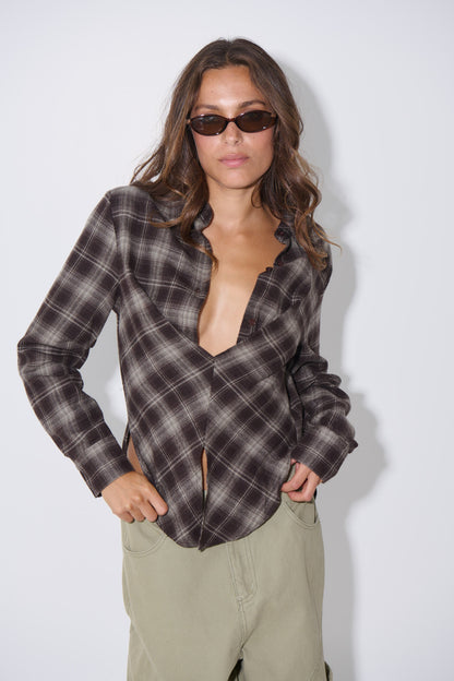 Leah Shirt Dark Grey