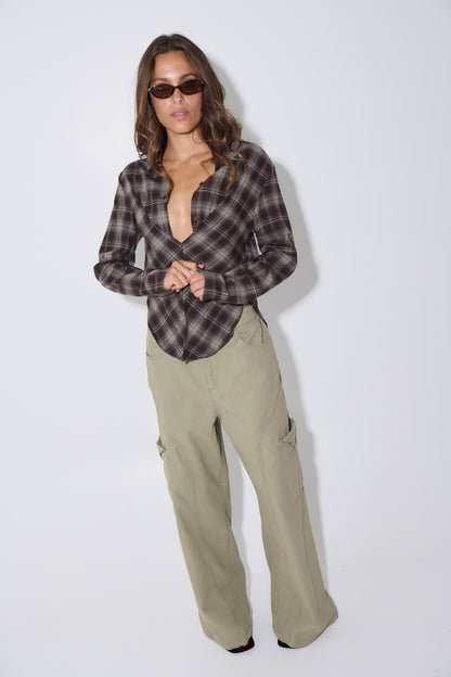 Leah Shirt Dark Grey