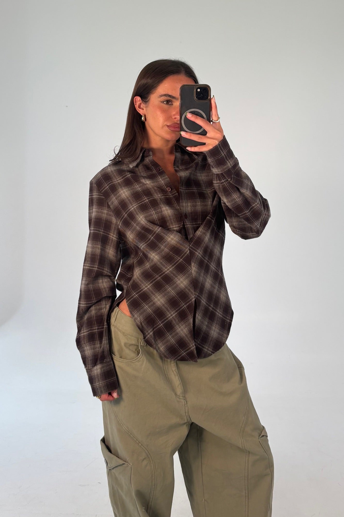 Leah Shirt Dark Grey